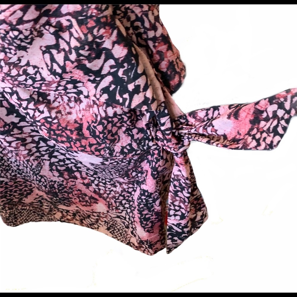 IRO Carly Silk Dress Snake Print Ruffle Cocktail 3 - Picture 10 of 12